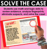 Valentine's Day Whodunit Math and Logic Mystery Project